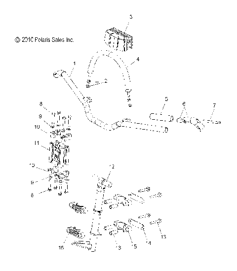 STEERING, HANDLEBAR MOUNTING - S12CM8GSA/GSL/GEA (49SNOWHANDLEBAR11800RMK)