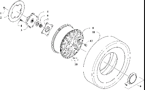 WHEEL AND TIRE ASSEMBLY [302829]
