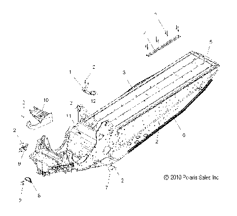 CHASSIS, ASM. - S11PT5BSL/BEL (49SNOWCHASSIS11550TRG)