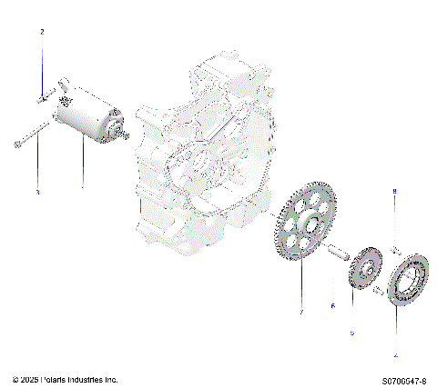ENGINE, STARTER DRIVE