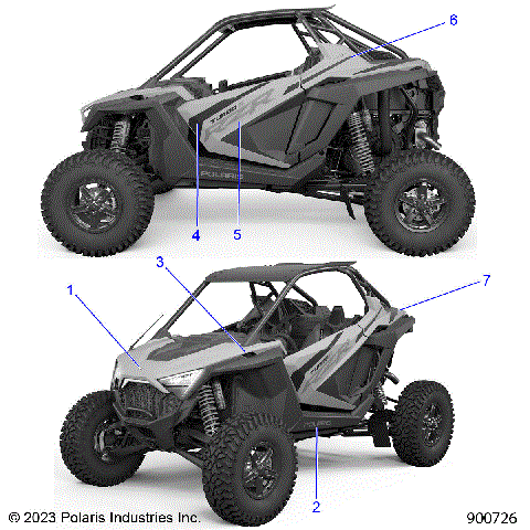 BODY, DECALS, GRAPHICS - Z24GAD92AN/92BN (900726)