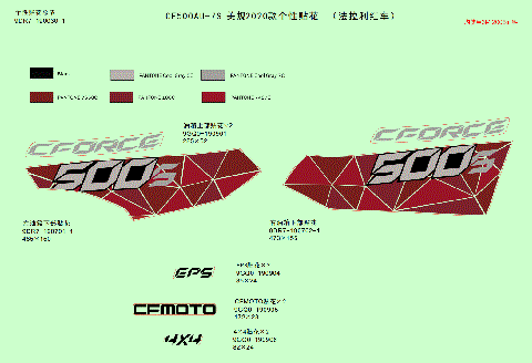 DECAL (FOR 2020 USA FIRE RED VEHICLE)