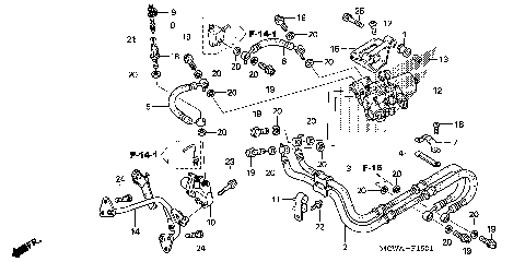 REAR BRAKE HOSE (ABS)