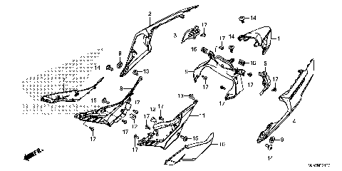 SIDE COVER@REAR COWL