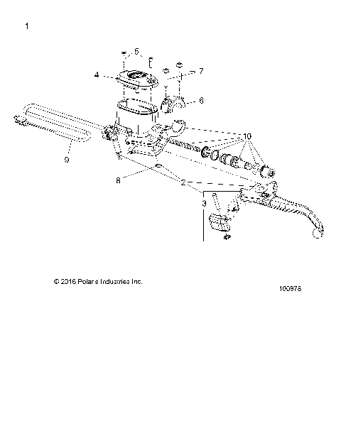 BRAKES, FRONT BRAKE LEVER and MASTER CYLINDER - A20SYE95KH [100878]