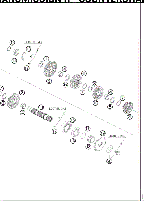 TRANSMISSION II - COUNTERSHAFT 