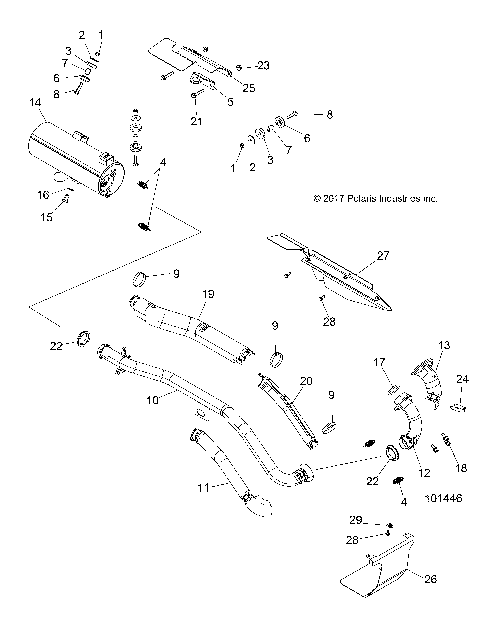 ENGINE, EXHAUST - A19SUE57D5 [101446]