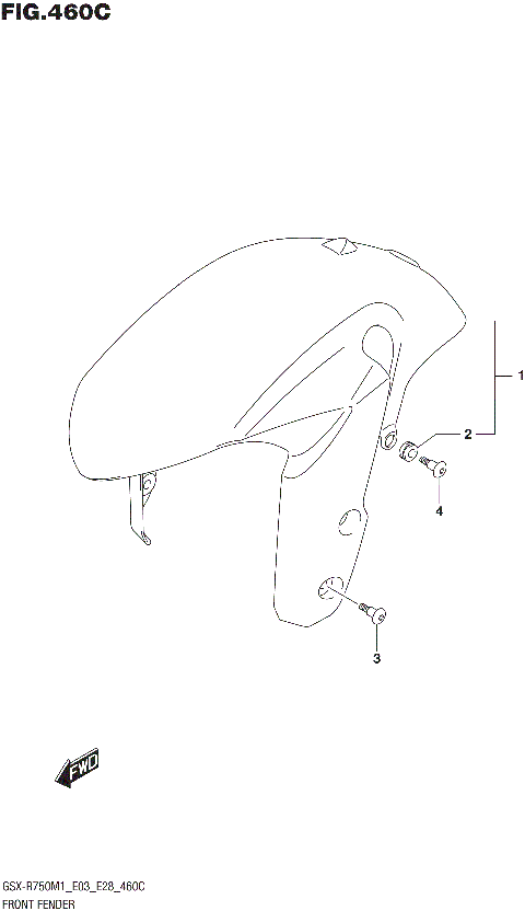 FRONT FENDER (GSX-R750)