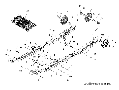 SUSPENSION, REAR - S15CL6/CW6 ALL OPTIONS (49SNOWSUSPRR11800SB)