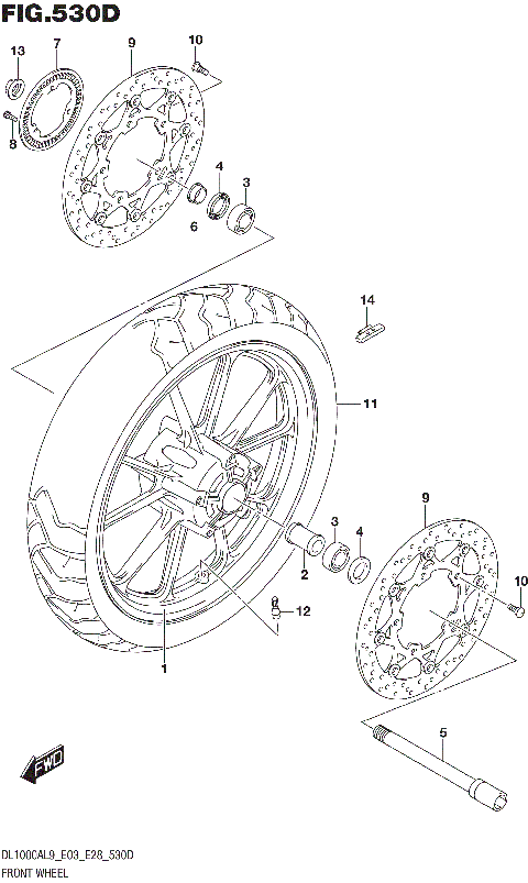 FRONT WHEEL (DL1000AL9 E03)