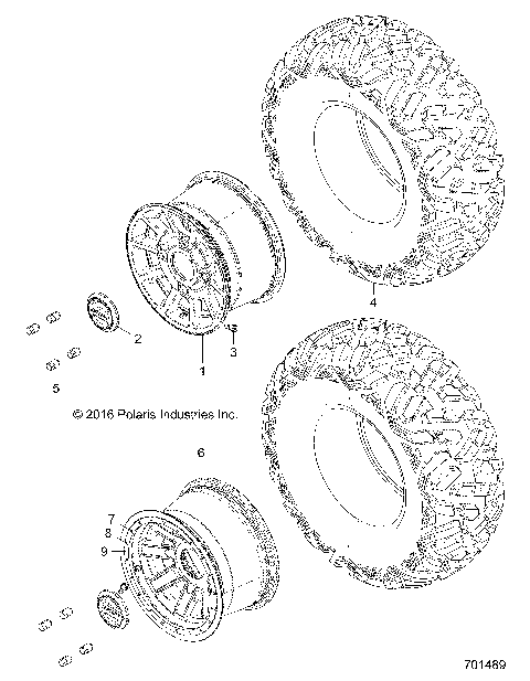 WHEELS, REAR - Z17VFE92NG/NK/NM (701489)