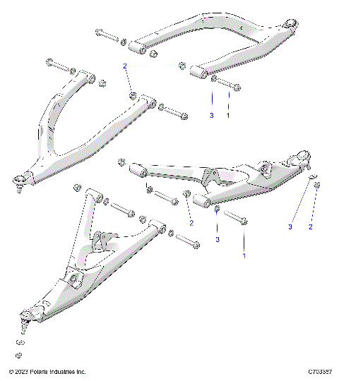 SUSPENSION, FRONT CONTROL ARMS MOUNTING - Z24RGD2KAH/AL/BH/BL  (C703387)