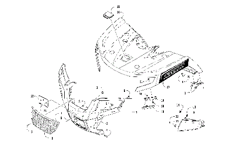 FRONT BODY PANEL AND HEADLIGHT ASSEMBLIES [302008]