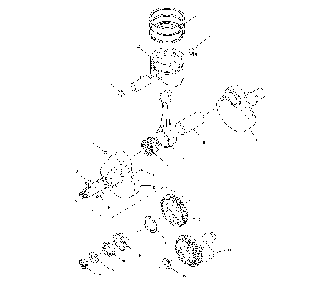 CRANKSHAFT and PISTON - C10CL50AA (4978707870D09)