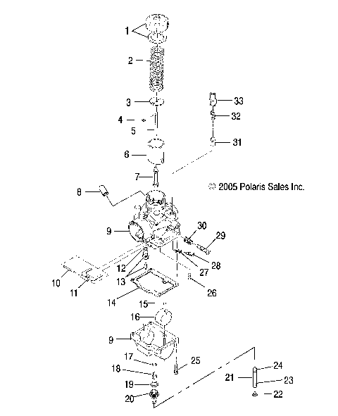 ENGINE, CARBURETOR - S07NT3AS/AE (4997299729C12)