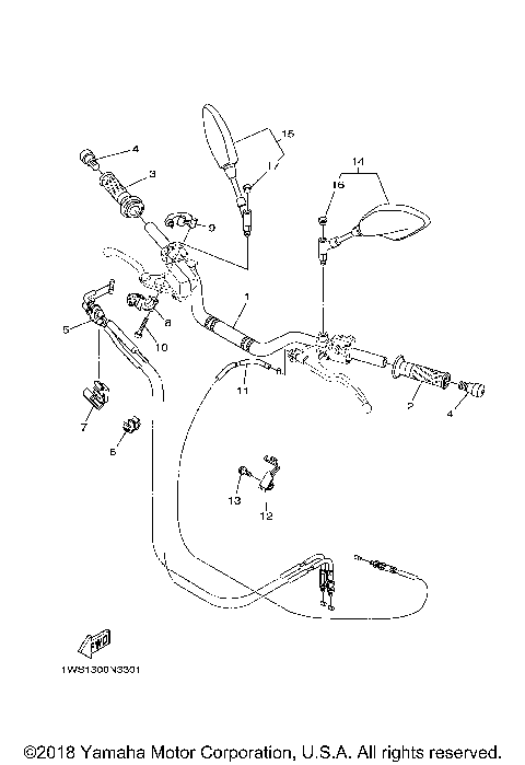 STEERING HANDLE CABLE