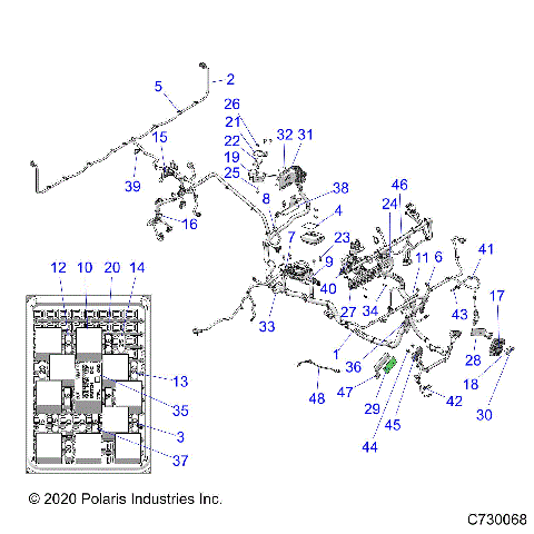 ELECTRICAL, WIRE HARNESS - R21RRF99AK (C730068)