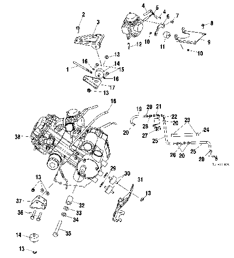 ENGINE MOUNTING - C11RB42AA/C11RD50AA/AB/C11RF50AA (4981898189B01)
