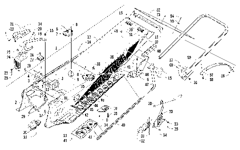 TUNNEL, REAR BUMPER, AND SNOWFLAP ASSEMBLY [99856]