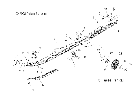 SUSPENSION, RAIL MOUNTING - S09PK6KS/KE/PM6KS/KE (49SNOWSUSPRAIL09600RMK)