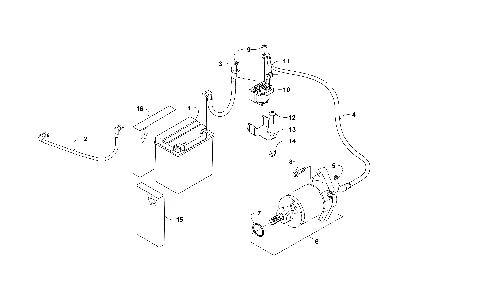 BATTERY AND STARTER ASSEMBLY [301471]