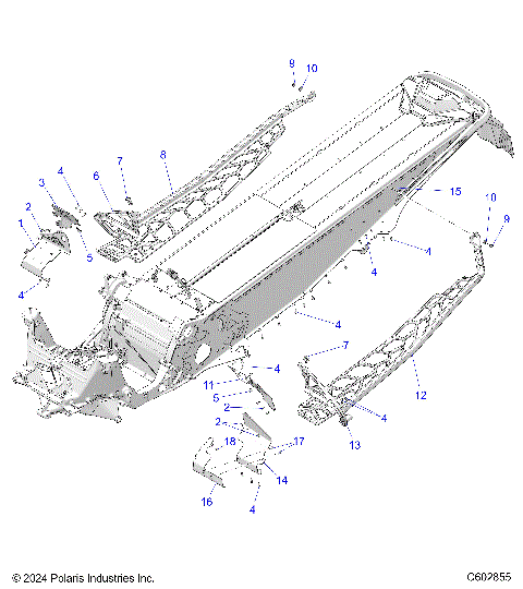 CHASSIS, FOOTRESTS, and RUNNINGBOARDS - S26TDV8MS (C602855)