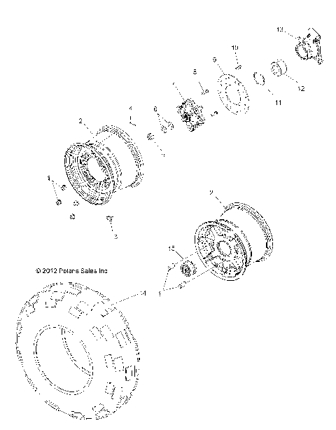 WHEELS, REAR - Z16VHA57A2/EAK/AS (49RGRWHEELRR13RZR570)