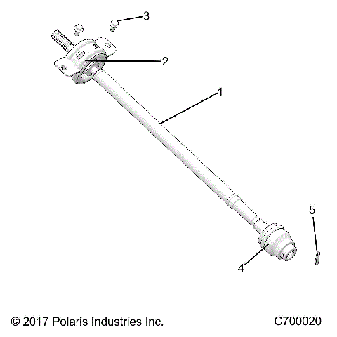DRIVE TRAIN, FRONT PROP SHAFT - R18RRU99AS/BS (C700020)