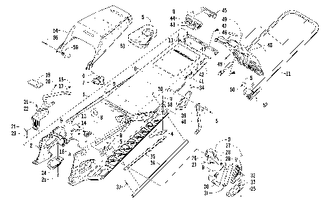 TUNNEL, REAR BUMPER, AND SNOWFLAP ASSEMBLY [97938]