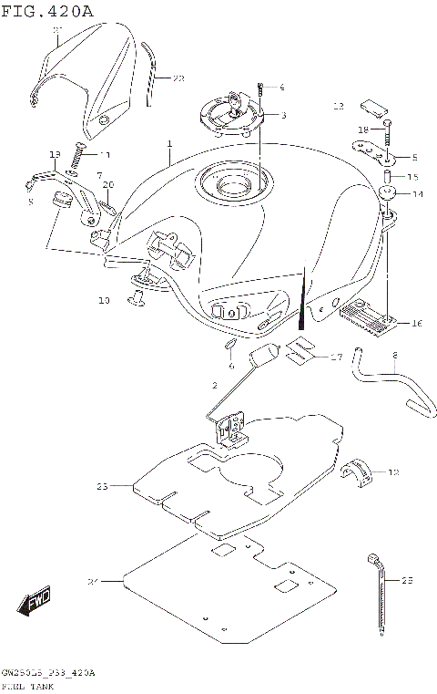 FUEL TANK (GW250L5 P33)