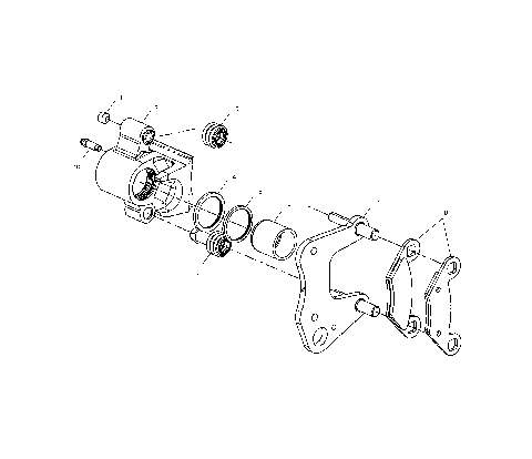 FRONT BRAKE CALIPER - C10RD50AA (4976437643C01)