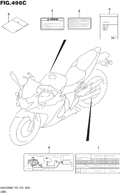 LABEL (GSX250RAM0 P33)