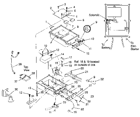 ELECTRICAL BOX SLT 700 B964166 and Intl. SLT 700 I964166 (4933923392B010)