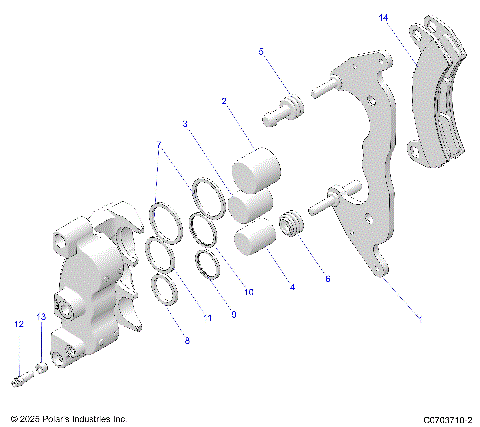 BRAKES, FRONT CALIPER