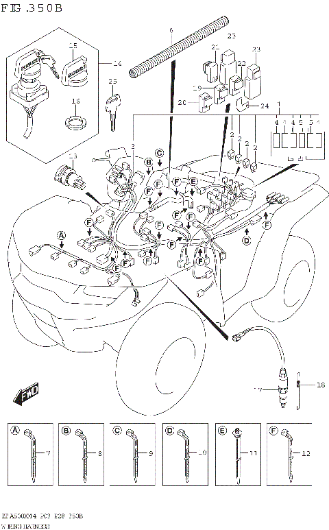 WIRING HARNESS ((LT-A500XP,LT-A500XPZ):P33)