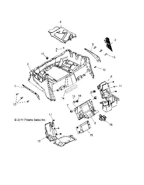 BODY, REAR RACK and FENDERS - Z15VHA57FJ (49RGRRACKMTG15570EU)