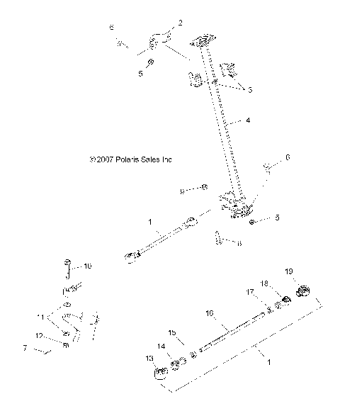 STEERING, STEERING POST - A10MH50AJ/AX/AZ (49ATVSTEERING086X6)