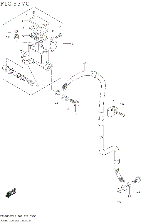 FRONT MASTER CYLINDER (DR-Z400SM3 E33)