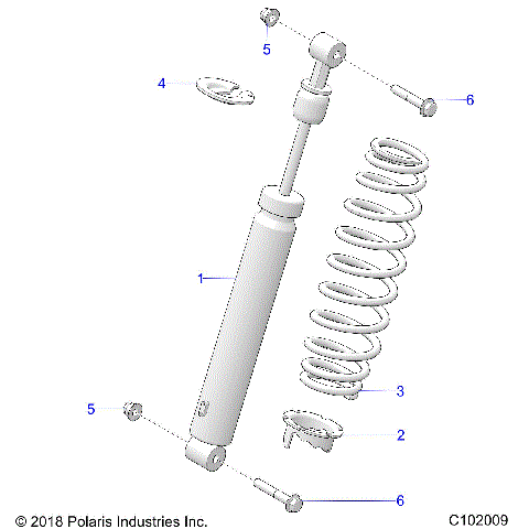 SUSPENSION, SHOCK, FRONT - A26SYE85AL (C102009)