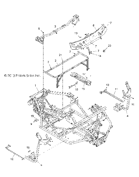 CHASSIS, MAIN FRAME - ALL OPTIONS (49RGRCHASSIS14900XP)