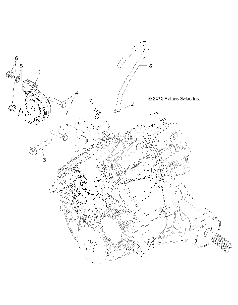 DRIVE TRAIN, MAIN GEARCASE MOUNTING - R141D9JDA/2D9JDA (49BRUTUSGCMNMTG13)