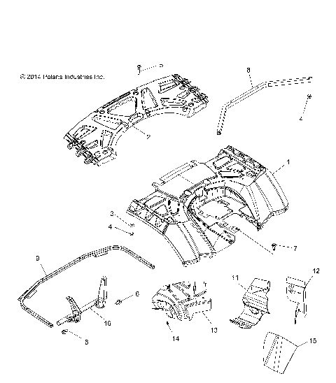 BODY, REAR CAB and REAR RACK - A15SXE95FK (49ATVCABRR15F1EU)