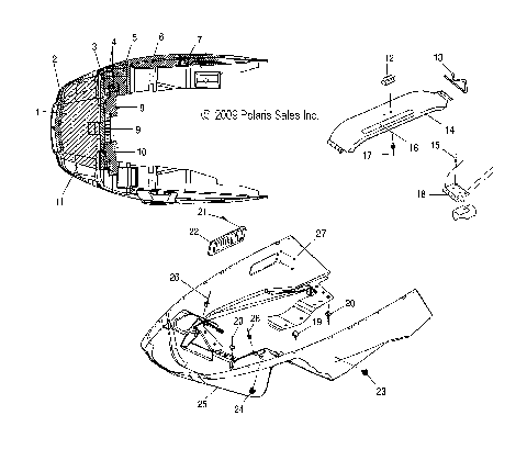 BODY, NOSEPAN and FOIL - S09SU4BS/BE (49SNOWNOSEPANFOIL10WIDELX)