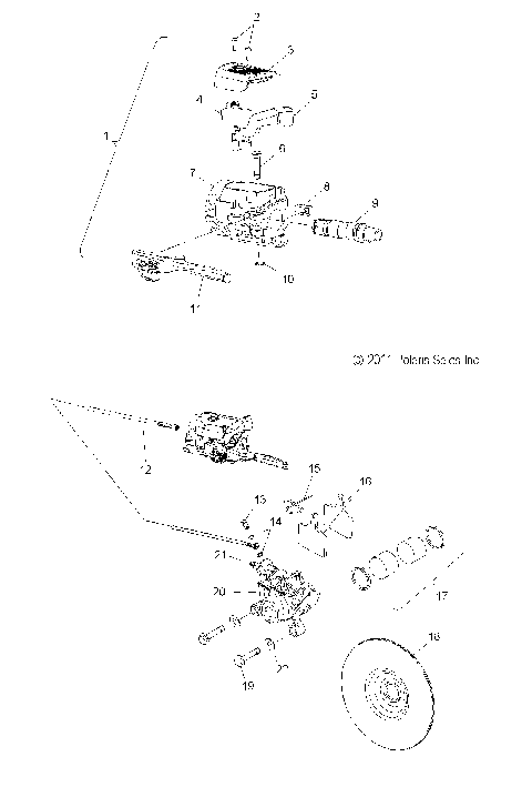 BRAKES, BRAKE SYSTEM - S15CK6/CM6 ALL OPTIONS (49SNOWBRAKE12600RMK)