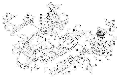 FRONT FRAME AND FOOTREST ASSEMBLY [86787]