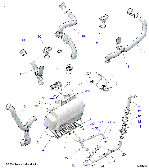BODY, HEATER - D25P4FD4B4/UD4B4/VD4B4/YD4B4 (C2884212)