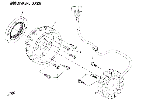 MAGNETO ASSY. (FOR EPS)