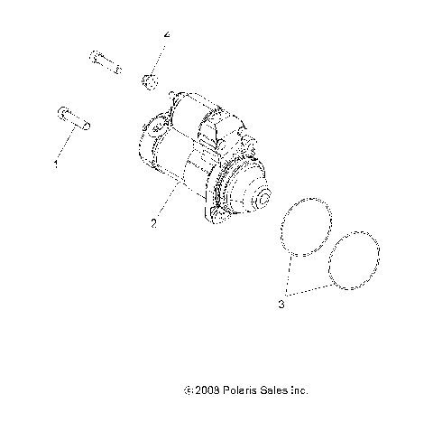ENGINE, STARTING SYSTEM - A15SVA85HD (49ATVSTARTER09SPXP850)