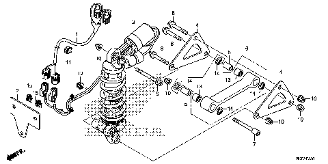 REAR SHOCK ABSORBER