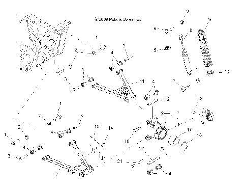 SUSPENSION, REAR - R14WH9EMD (49RGRSUSPRR10800CREW)